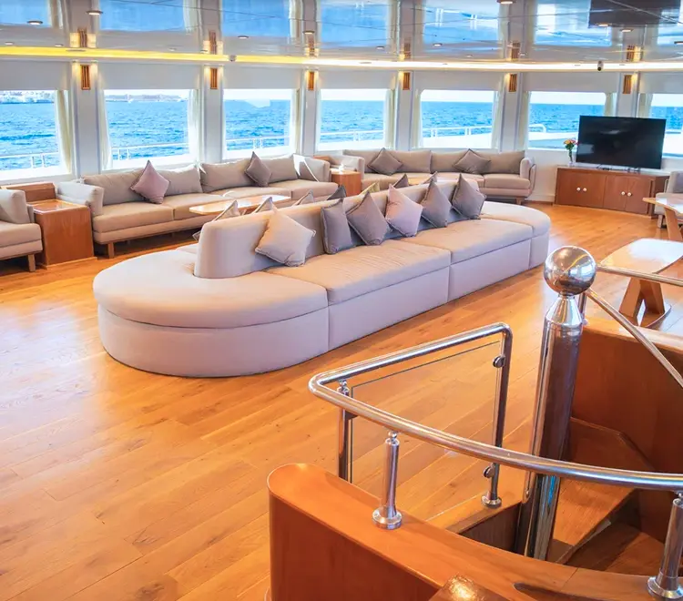Seawolf Steel interior salon lounge