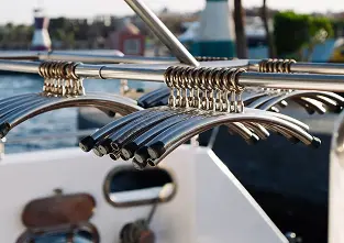 Dive tanks arranged on board
