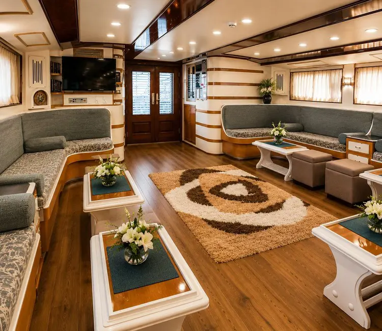 Seawolf Dominator interior salon lounge