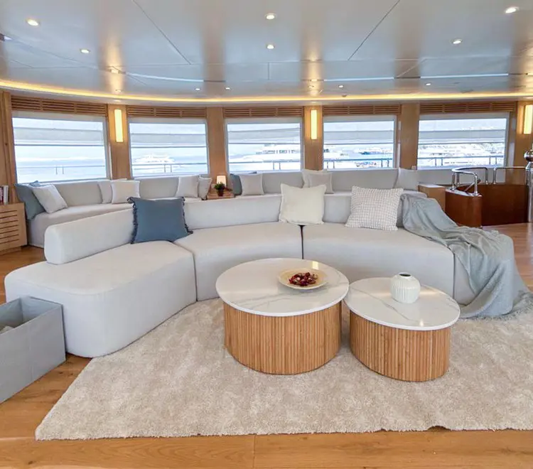 Seawolf Steel interior salon lounge